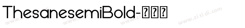 ThesanesemiBold字体转换