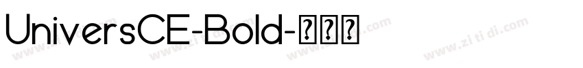 UniversCE-Bold字体转换