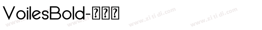 VoilesBold字体转换