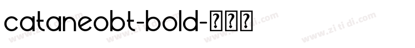 cataneobt-bold字体转换