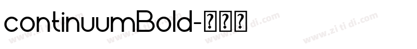 continuumBold字体转换