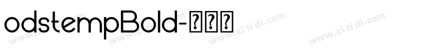 odstempBold字体转换