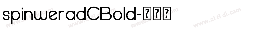 spinweradCBold字体转换