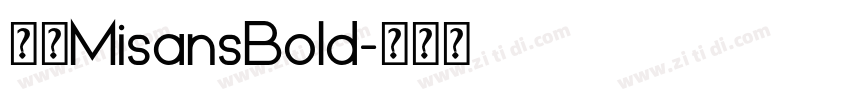 小米MisansBold字体转换