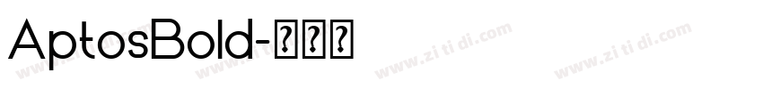 AptosBold字体转换