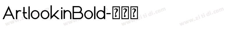 ArtlookinBold字体转换