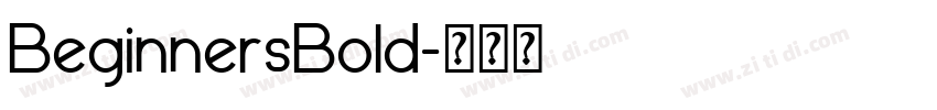 BeginnersBold字体转换