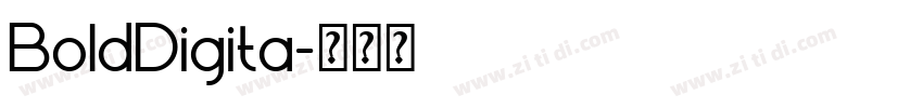 BoldDigita字体转换 BoldDigita字体转换