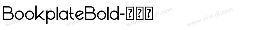 BookplateBold字体转换