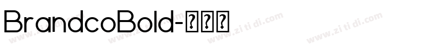 BrandcoBold字体转换