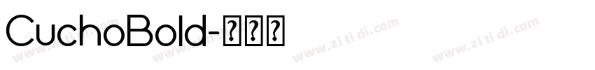 CuchoBold字体转换