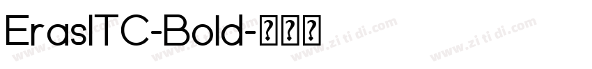ErasITC-Bold字体转换
