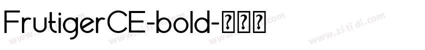 FrutigerCE-bold字体转换
