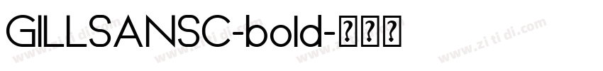 GILLSANSC-bold字体转换