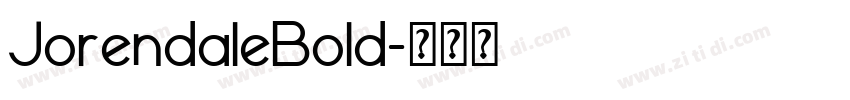 JorendaleBold字体转换