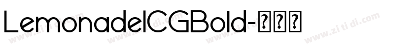 LemonadeICGBold字体转换