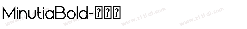 MinutiaBold字体转换