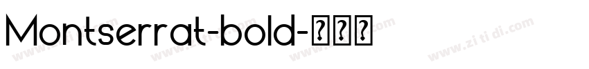 Montserrat-bold字体转换