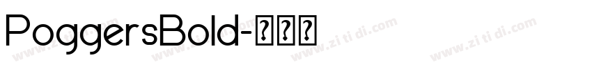 PoggersBold字体转换