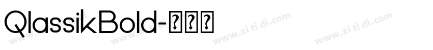 QlassikBold字体转换