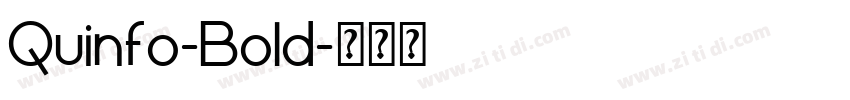 Quinfo-Bold字体转换