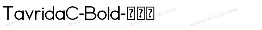 TavridaC-Bold字体转换