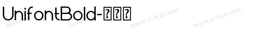 UnifontBold字体转换
