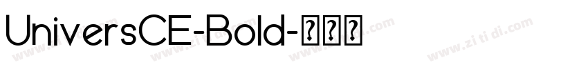 UniversCE-Bold字体转换