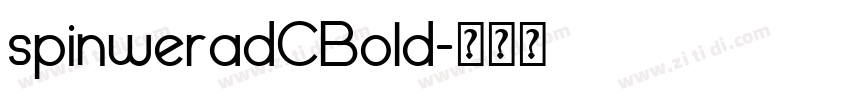 spinweradCBold字体转换