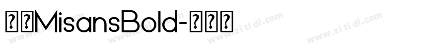 小米MisansBold字体转换