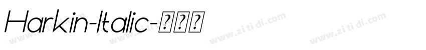Harkin-Italic字体转换