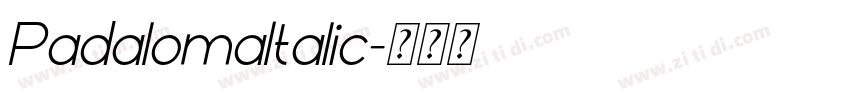 PadalomaItalic字体转换 PadalomaItalic字体转换
