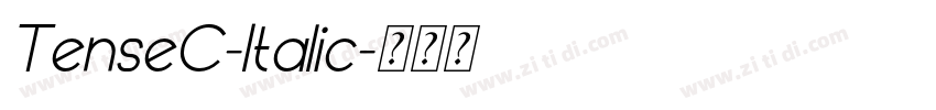 TenseC-Italic字体转换