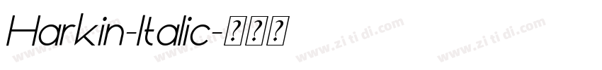 Harkin-Italic字体转换