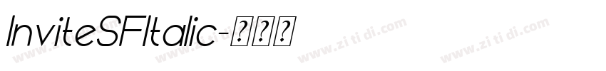 InviteSFItalic字体转换