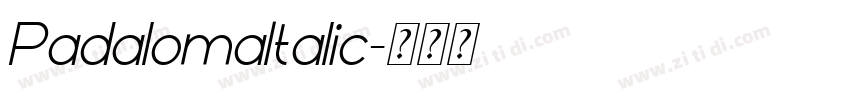 PadalomaItalic字体转换 PadalomaItalic字体转换