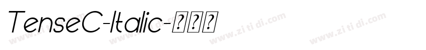 TenseC-Italic字体转换