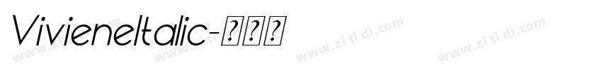 VivieneItalic字体转换