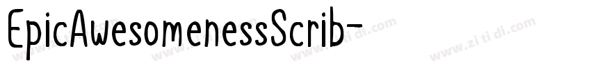 EpicAwesomenessScrib字体转换