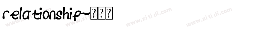 relationship字体转换 relationship字体转换