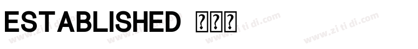 Established字体转换