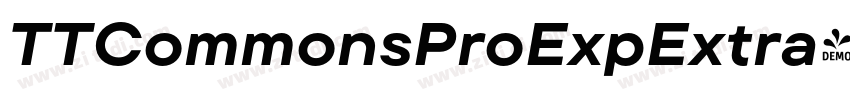 TTCommonsProExpExtra字体转换