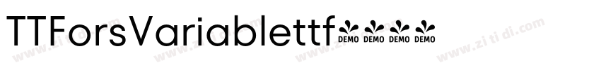TTForsVariablettf字体转换