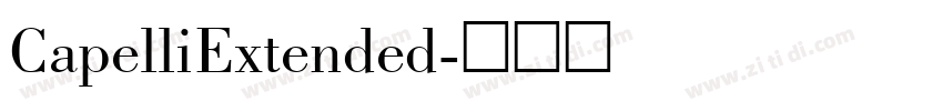 CapelliExtended字体转换