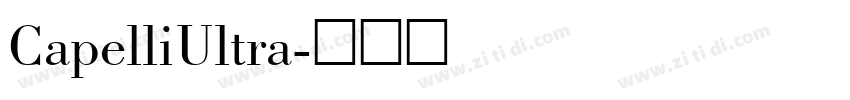 CapelliUltra字体转换
