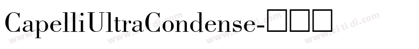 CapelliUltraCondense字体转换