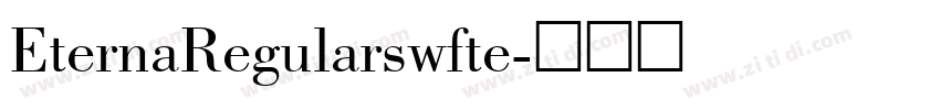 EternaRegularswfte字体转换