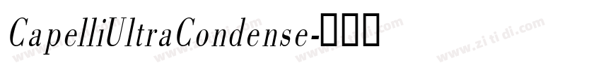 CapelliUltraCondense字体转换