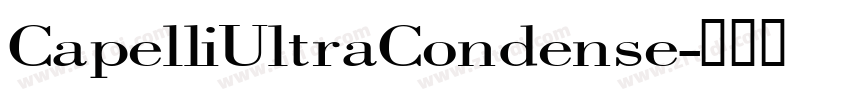 CapelliUltraCondense字体转换