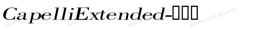 CapelliExtended字体转换